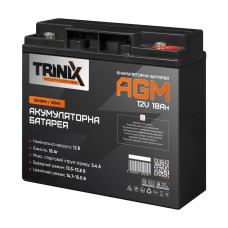 Акумулятор 12V18Ah/20Hr Trinix AGM