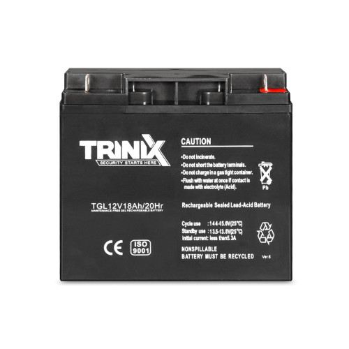Акумулятор гелевий 12В 18А/г TGL12V18Ah/20Hr TRINIX GEL
