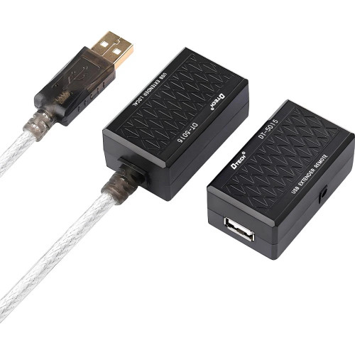 Подовжувач USB 2.0 по крученій парі 60m Dtech DT-5015
