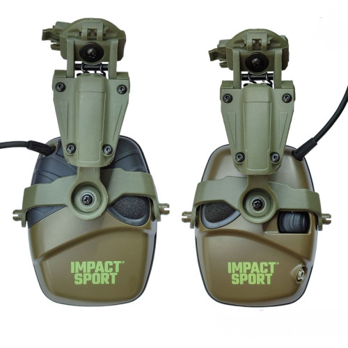Кріплення на шолом для навушників Howard Impact Sport. Олива